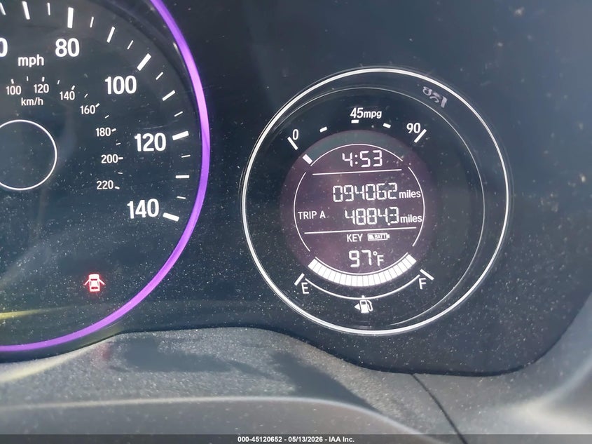 VIN 3CZRU5H54JM708625 2018 HONDA HR-V EX