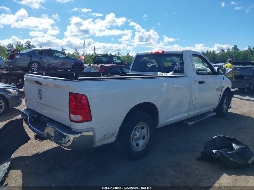 Vin: 3c6jr6dt8gg257387, lot: 45618673, ram 1500 tradesman 20164