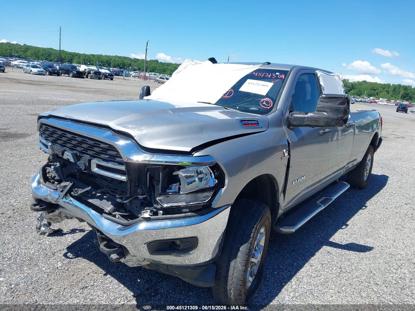 Vin: 3c6ur5jl9rg337540, lot: 45618925, ram 2500 big horn  4x4 8' box 20242