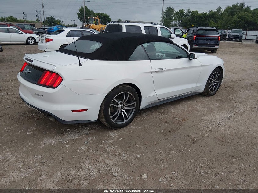 2017 FORD MUSTANG CABRIO 2.3L I-4 DI, DOHC, VVT, TURBO, 310HP