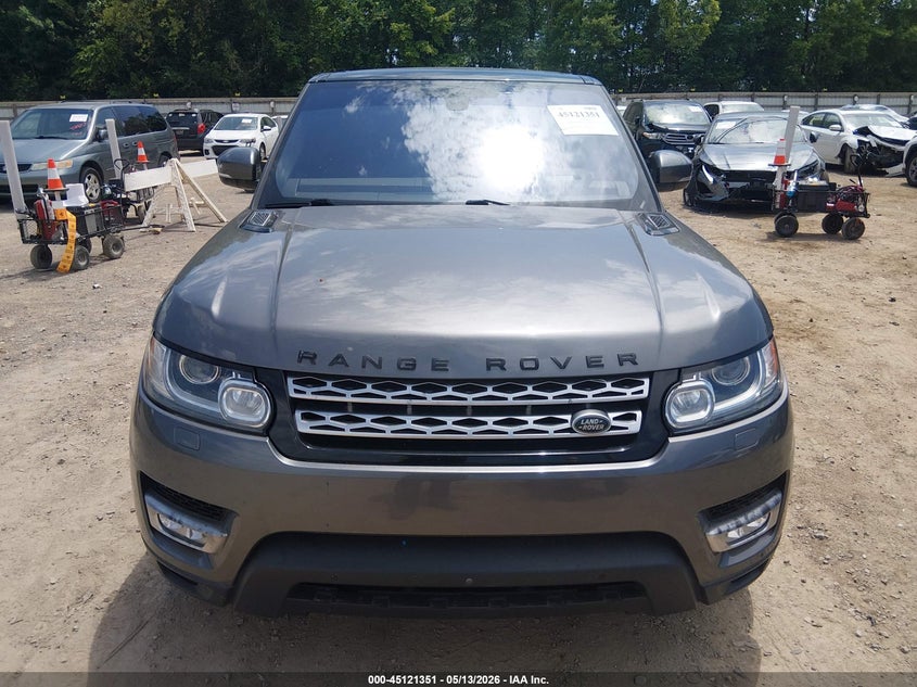 2016 Land Rover Range Rover Sport 3.0L V6 Turbocharged Diesel Hse Td6 VIN: SALWR2KF1GA651261 Lot: 45121351