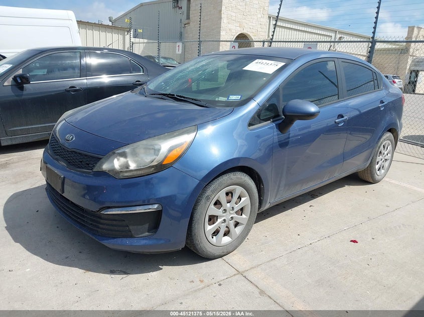 Vin: knadm4a30g6688494, lot: 45618993, kia rio lx 20162