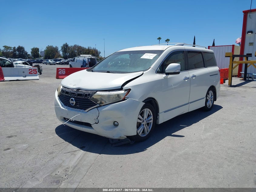 Vin: jn8ae2kp7c9050233, lot: 45619033, nissan quest sl 20122