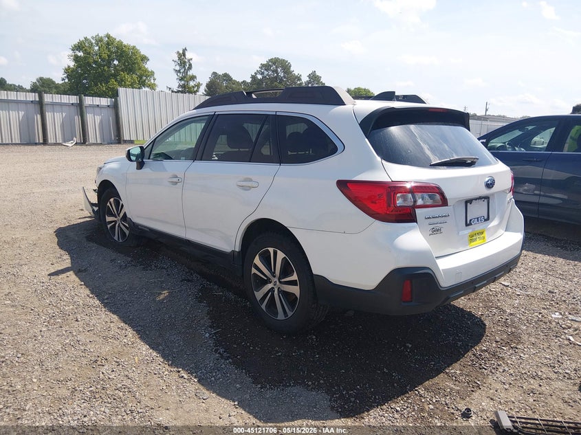 Vin: 4s4bsanc7j3368294, lot: 45619322, subaru outback 2.5i limited 20183