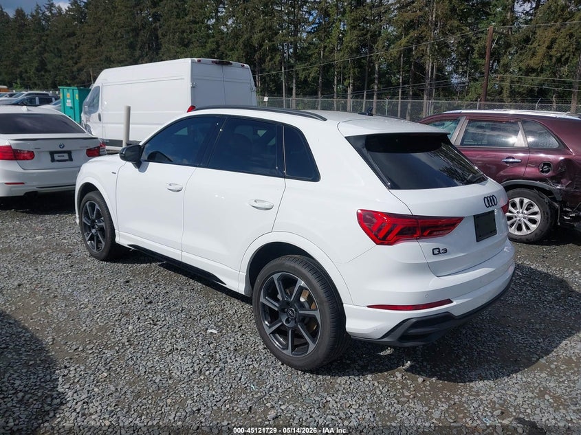 Vin: wa1eecf31s1076151, lot: 45619345, audi q3 premium 45 tfsi s line quattro tiptronic 20253