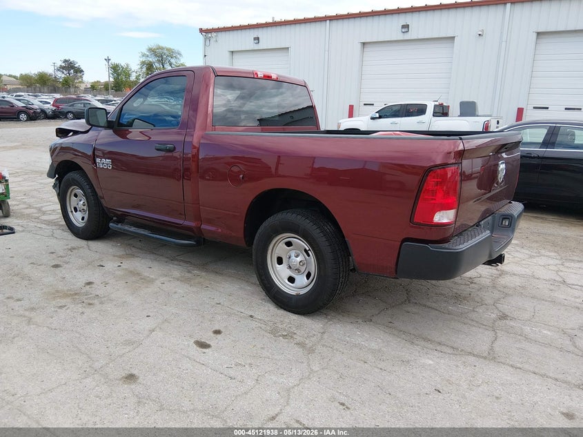 Vin: 3c6jr6ag8hg791577, lot: 45619554, ram 1500 tradesman  4x2 6'4 box 20173