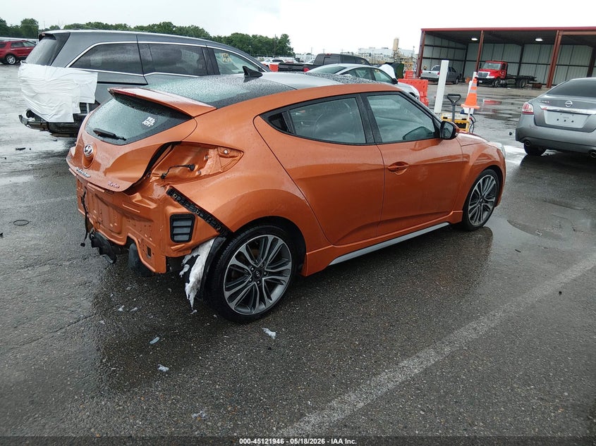2016 HYUNDAI VELOSTER HATCHBACK 1.6L I-4 DI, DOHC, VVT, TURBO, 201HP