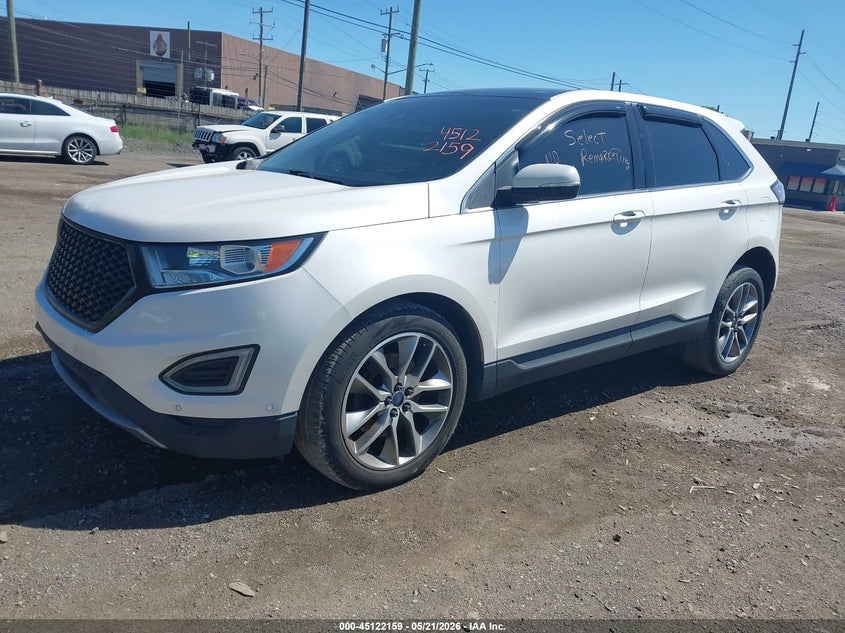 Vin: 2fmpk4k80gbc30774, lot: 45619775, ford edge titanium 20162