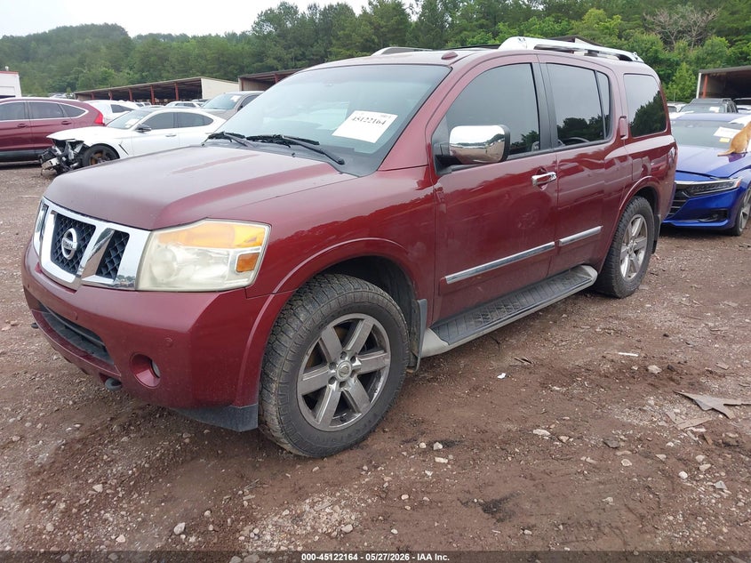 Vin: 5n1ba0ne5bn616885, lot: 45619780, nissan armada platinum 20112