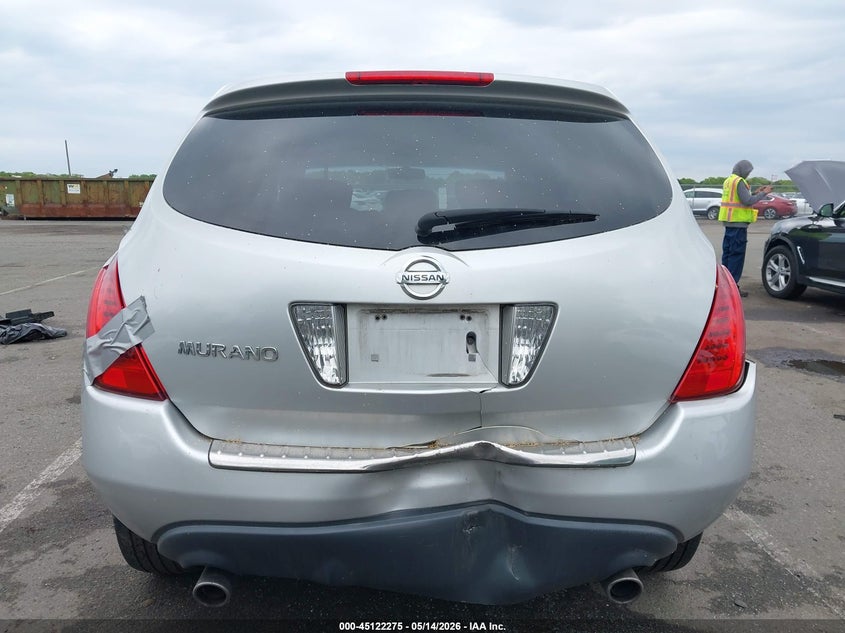 2006 Nissan Murano S VIN: JN8AZ08W96W518668 Lot: 45122275