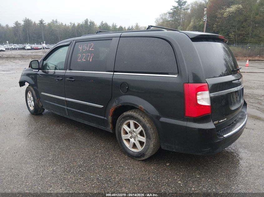 Vin: 2a4rr5dg5br681681, lot: 45619894, chrysler town & country touring 20113