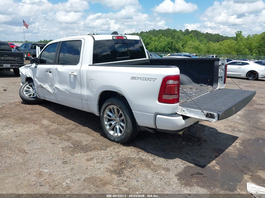 Vin: 1c6srfjt4pn590671, lot: 45619928, ram 1500 laramie  4x4 5'7 box 20233