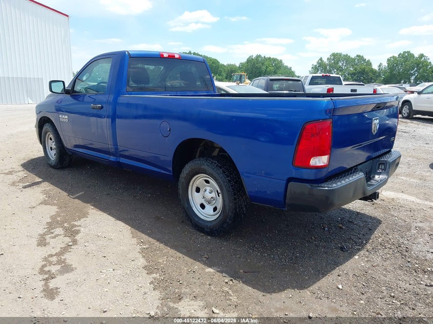 Vin: 3c6jr6dg1hg681014, lot: 45620048, ram 1500 tradesman  4x2 8' box 20173