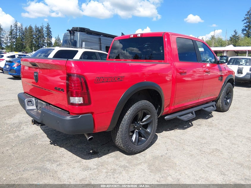 Vin: 1c6rr7lgxns215774, lot: 45620087, ram 1500 classic warlock  4x4 5'7 box 20224
