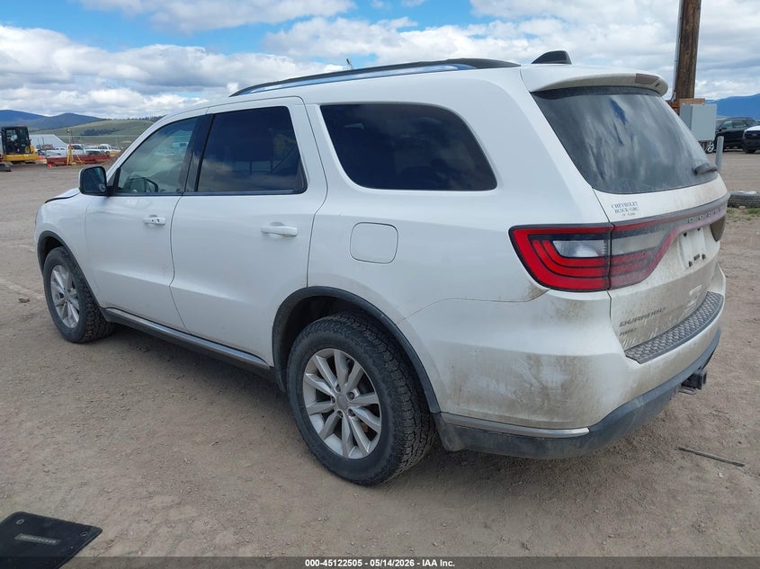 Vin: 1c4rdjagxec410453, lot: 45620121, dodge durango sxt 20143
