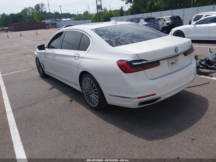 Vin: wba7t2c01mce58941, lot: 45620255, bmw 740i 20213