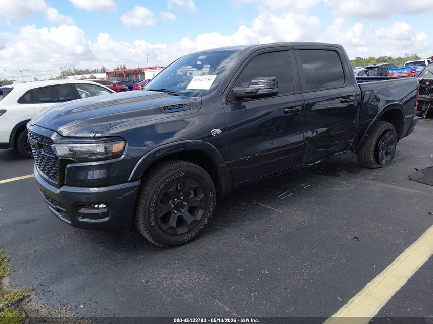 Vin: 1c6srfft6tn187102, lot: 45620399, ram 1500 big horn  4x4 5'7 box 20262