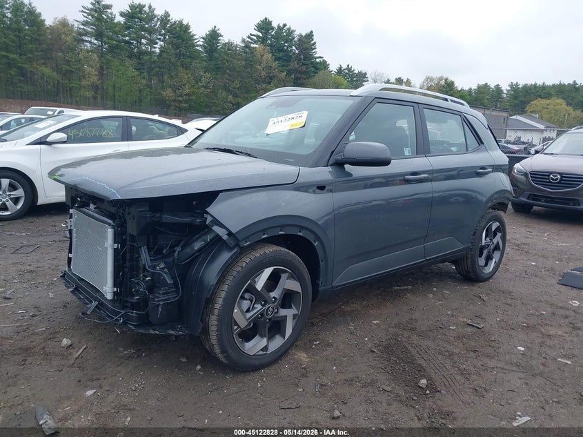 Vin: kmhrc8a32tu419174, lot: 45620444, hyundai venue sel 20262