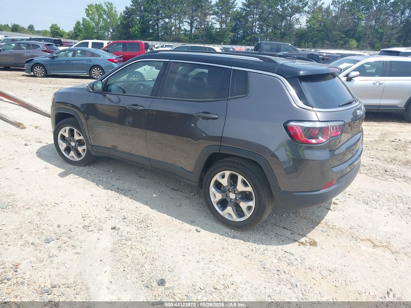 Vin: 3c4njccb5lt211462, lot: 45620486, jeep compass limited fwd 20203