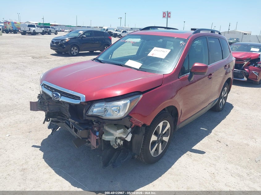 Vin: jf2sjajc9jh577358, lot: 45620583, subaru forester 2.5i limited 20182