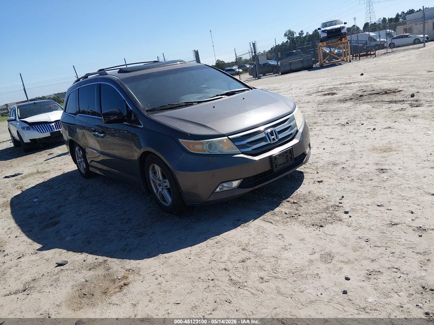 2012 Honda Odyssey 3.5 Touring/Touring Elite grey Lot 111045123100 Vin 5FNRL5H91CB028555