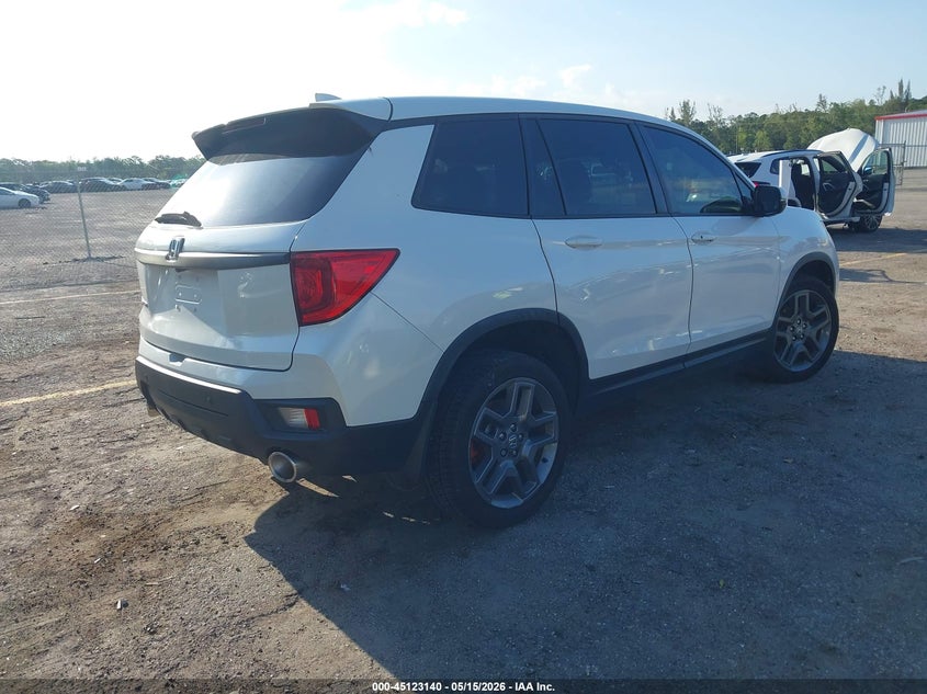 Vin: 5fnyf8h5xnb027473, lot: 45620756, honda passport awd ex-l 20224