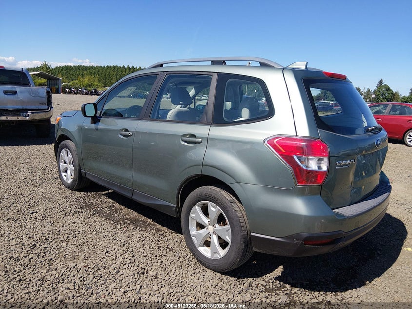 Vin: jf2sjabcxgh539032, lot: 45620874, subaru forester 2.5i 20163