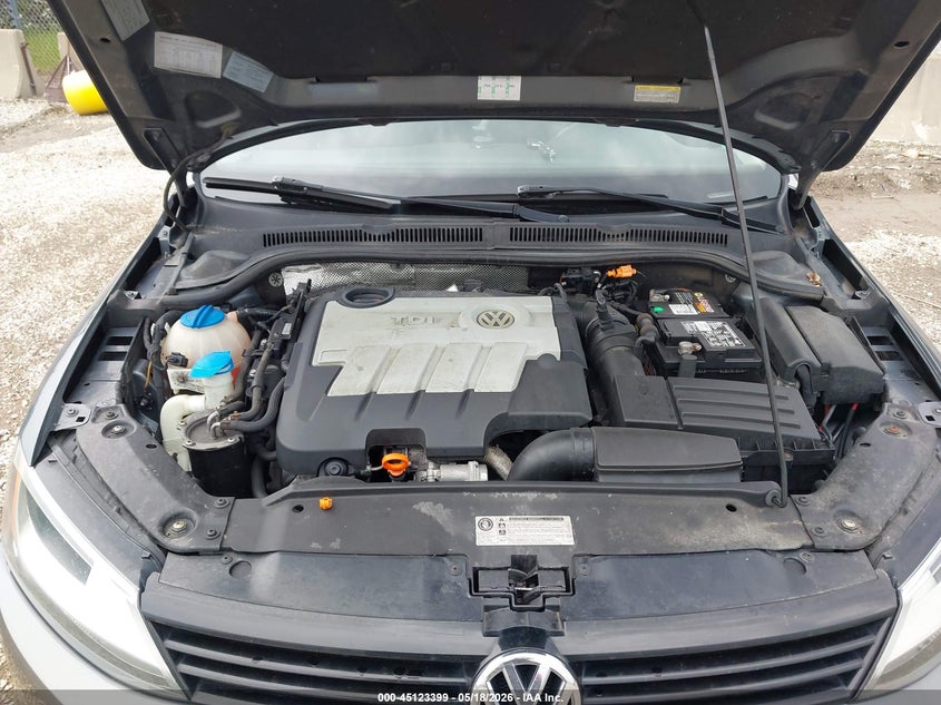 2012 Volkswagen Jetta 2.0 2.0L Tdi grey Lot 111045123399 Vin 3VWLL7AJXCM395534