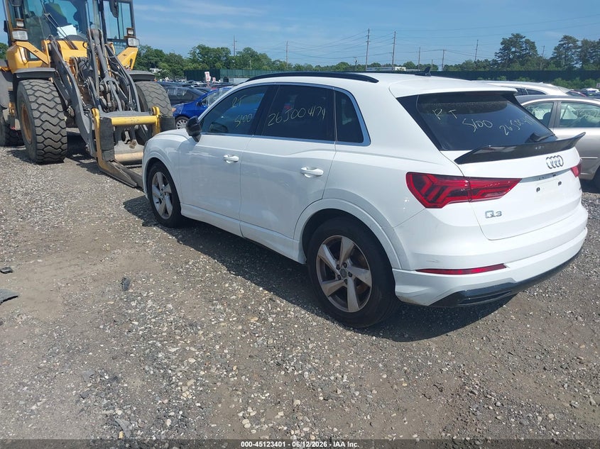 Vin: wa1aecf30k1079153, lot: 45621017, audi q3 2.0t premium 20193