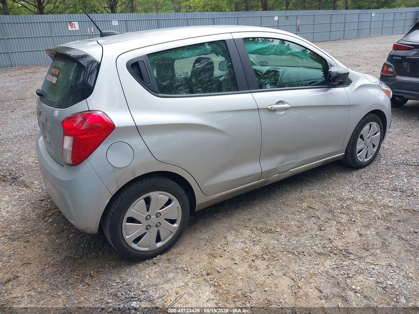 Vin: kl8cb6sa1jc472250, lot: 45621044, chevrolet spark ls cvt 20184