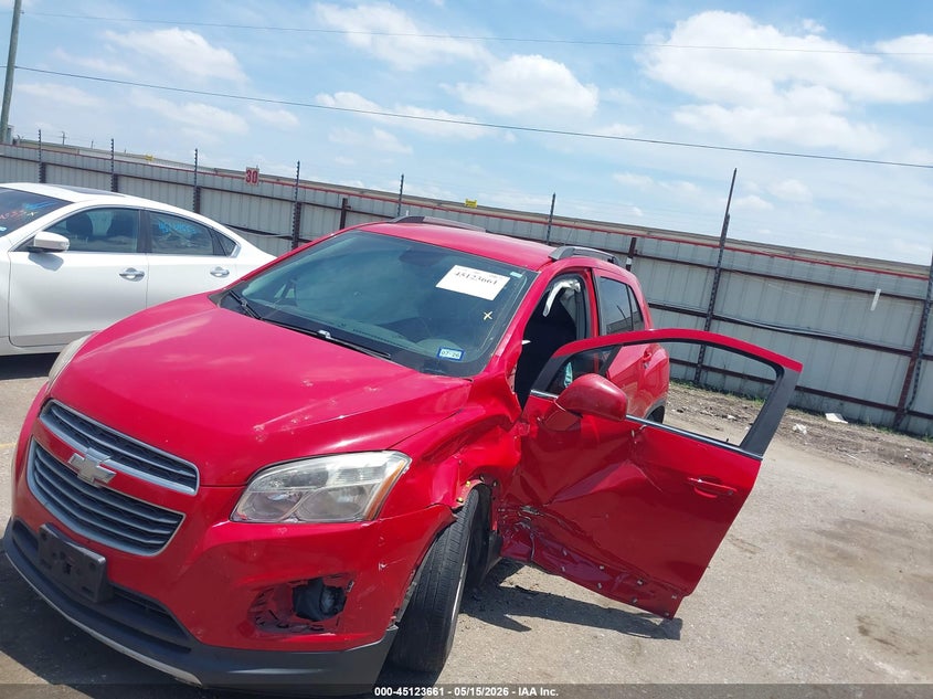 Vin: kl7cjlsb0gb663655, lot: 45621277, chevrolet trax lt 20162