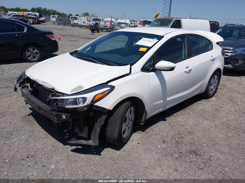 Vin: 3kpfk4a70he151639, lot: 45621280, kia forte lx 20172