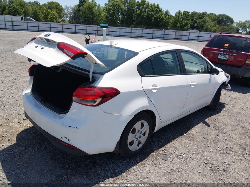 Vin: 3kpfk4a70he151639, lot: 45621280, kia forte lx 20174