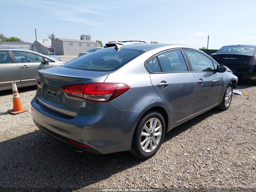 Vin: 3kpfl4a78he160098, lot: 45621402, kia forte s 20174