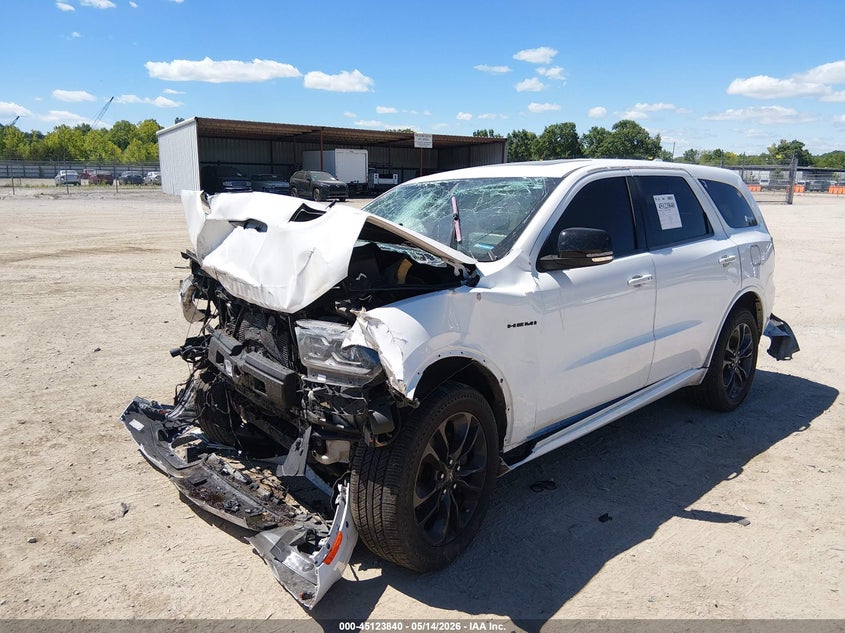 Vin: 1c4sdjct7mc663191, lot: 45621455, dodge durango r/t awd 20212