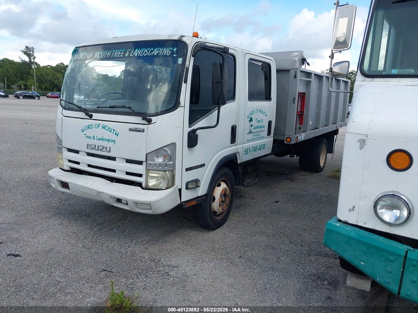 2013 Isuzu Npr Hd Gas Crew white Lot 111045123892 Vin 54DC4J1B9DS803421