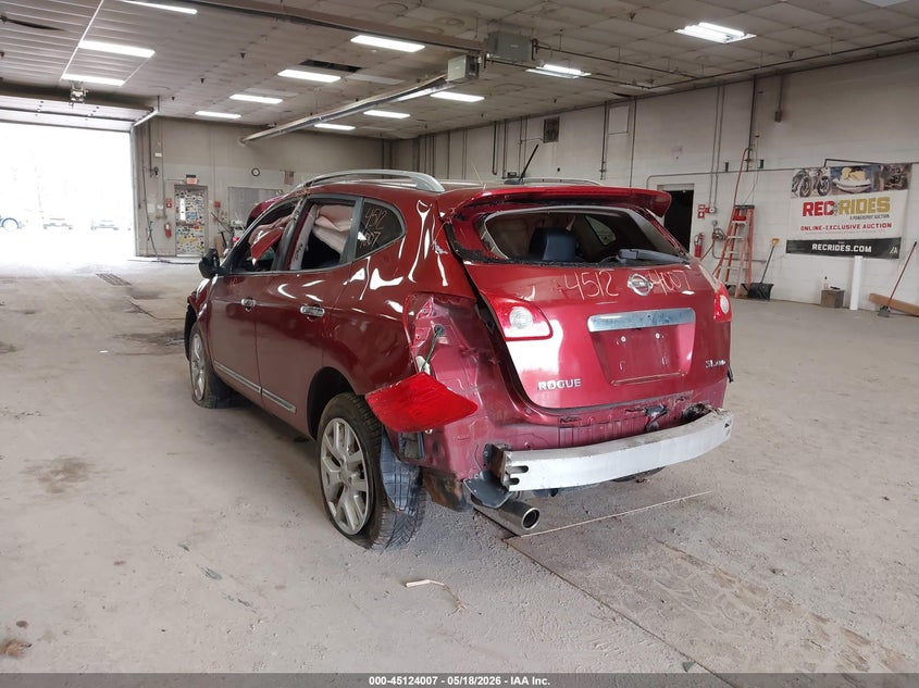 Vin: jn8as5mv0cw408490, lot: 45621623, nissan rogue sv w/sl pkg 20123