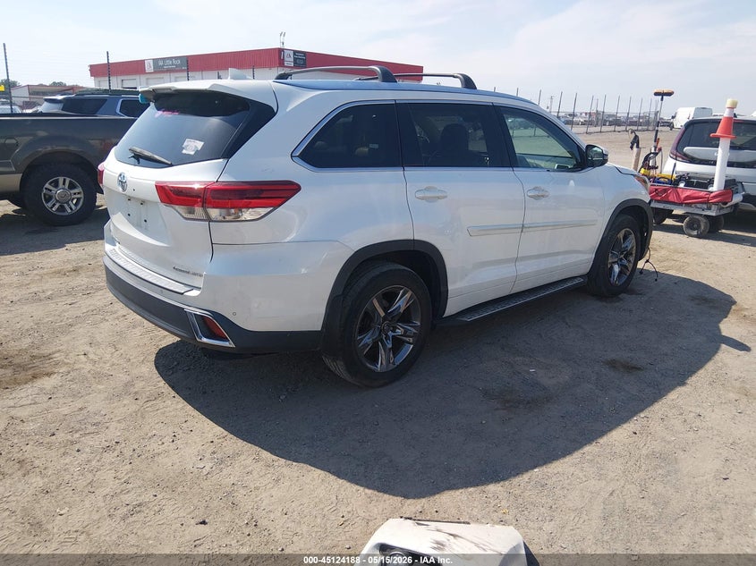 Vin: 5tddzrfh2hs467289, lot: 45621804, toyota highlander limited platinum 20174