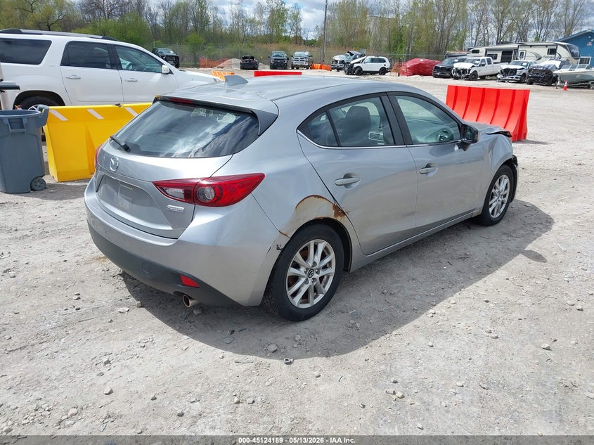 Vin: jm1bm1m76e1129792, lot: 45621805, mazda mazda3 i grand touring 20144