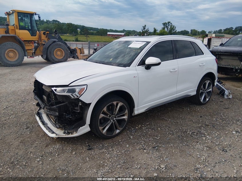 Vin: wa1eecf36l1111753, lot: 45621828, audi q3 premium plus 45 tfsi s line quattro tiptronic 20202