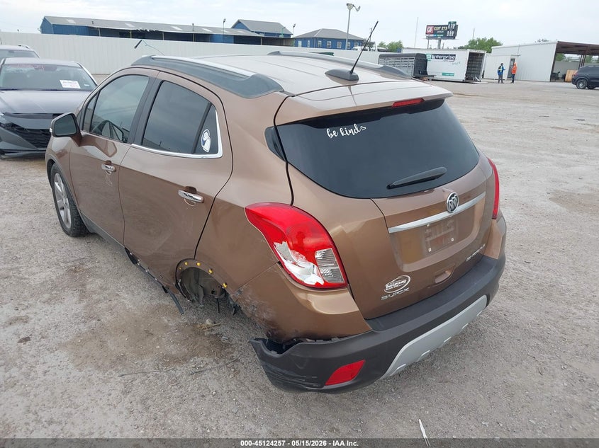 Vin: kl4cjcsb0gb648702, lot: 45621873, buick encore leather 20163