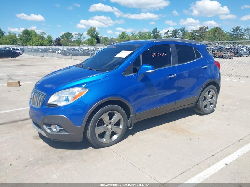 Vin: kl4cjbsb8eb573416, lot: 45621978, buick encore convenience 20142