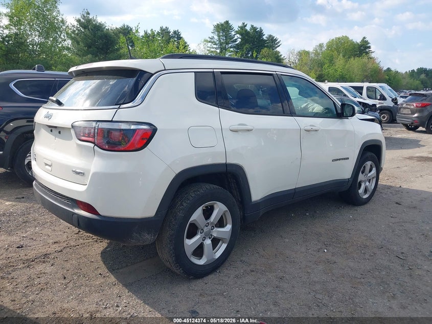Vin: 3c4njdbb6kt646125, lot: 45621990, jeep compass latitude 4x4 20194