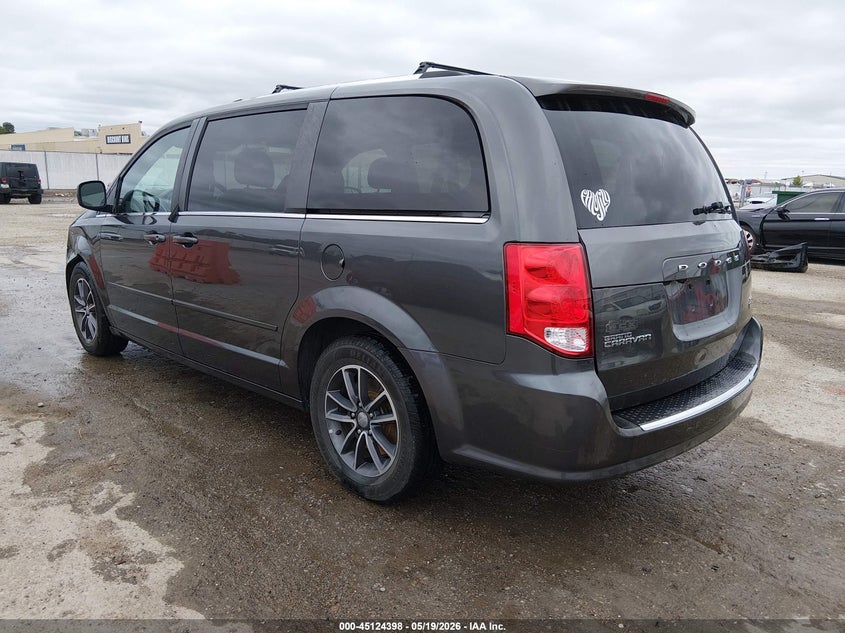 Vin: 2c4rdgcgxhr689849, lot: 45622014, dodge grand caravan sxt 20173