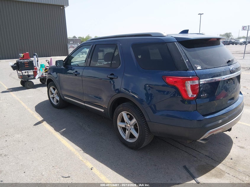 Vin: 1fm5k8d82ggc29419, lot: 45622077, ford explorer xlt 20163