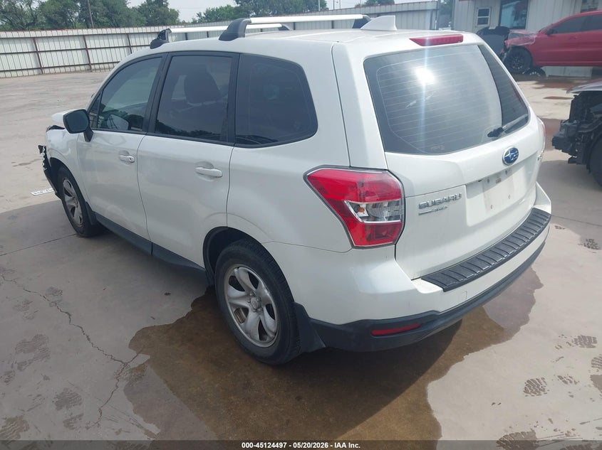 Vin: jf2sjaac9gg424638, lot: 45622113, subaru forester 2.5i 20163