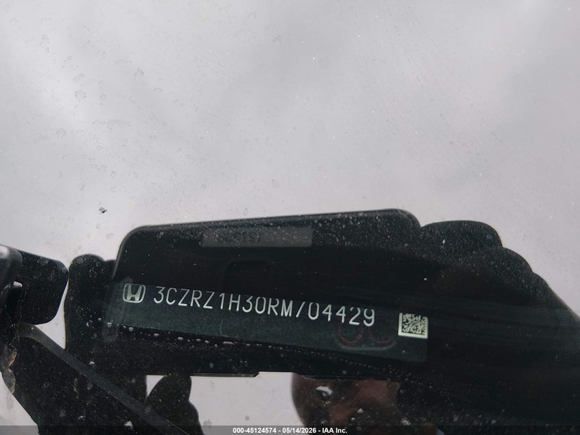 VIN 3CZRZ1H30RM704429 2024 HONDA HR-V 2WD LX