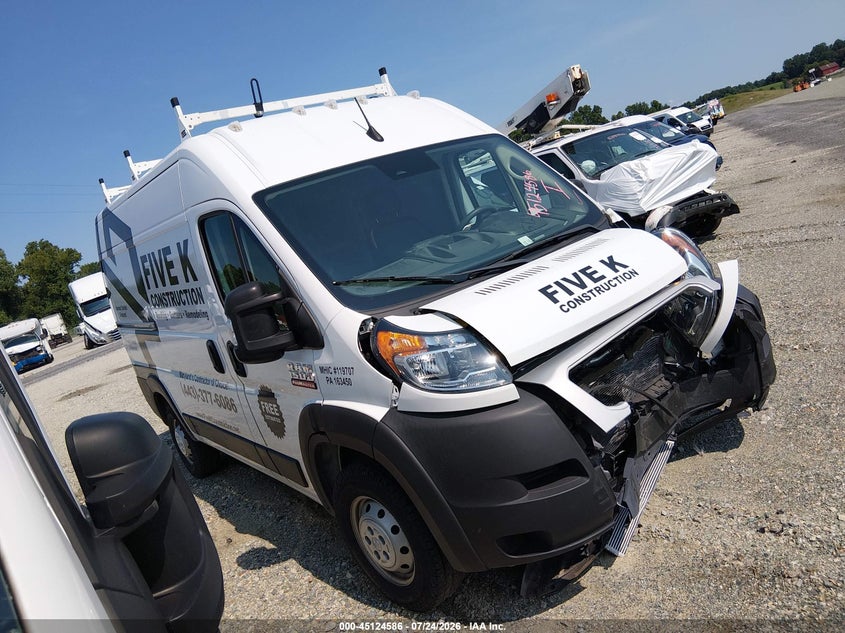 Vin: 3c6lrvbg1ne121071, lot: 45622202, ram promaster 1500 high roof 136 wb 2022 img_1