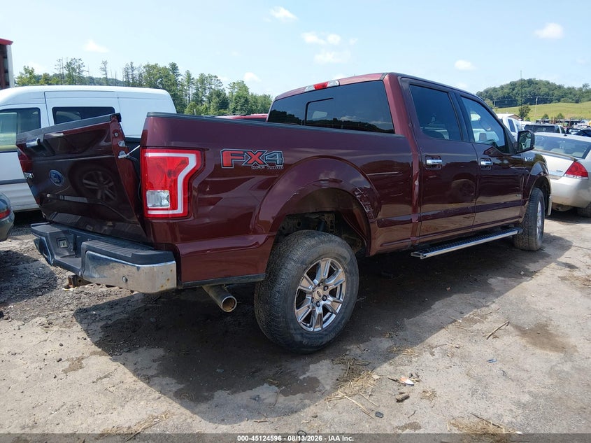 Vin: 1ftfw1eg6gfd52530, lot: 45622212, ford f-150 xlt 20164