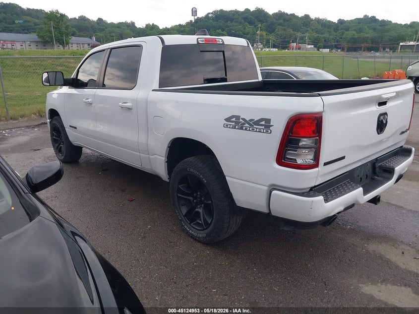 Vin: 1c6srfftxln324509, lot: 45622569, ram 1500 big horn  4x4 5'7 box 20203